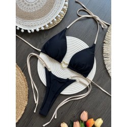 RUOTONSEPT-Maillot de bain brésilien Noir