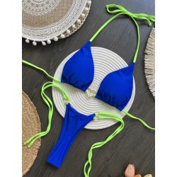 RUOTONSEPT-Maillot de bain brésilien Bleu