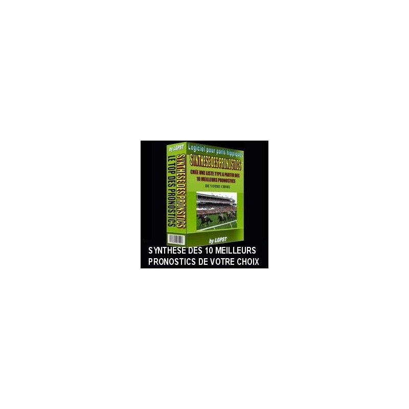 SYNTHESE DES PRONOSTICS 